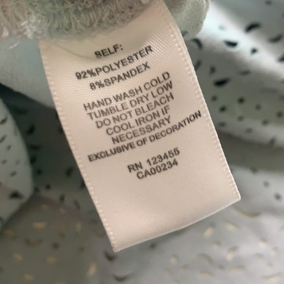 Design Lab Faux suede blue scalloped hem cutout Small - Picture 5 of 6